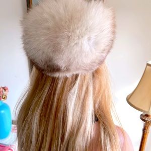 Fox fur hat